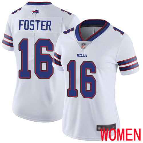 Women Buffalo Bills 16 Robert Foster White Vapor Untouchable Limited Player NFL Jersey